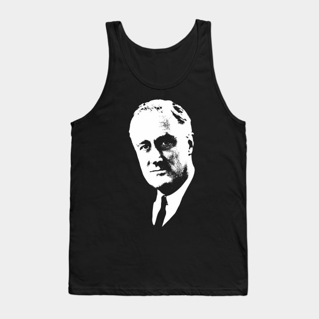 Franklin D. Roosevelt Minimalistic Pop Art Tank Top by Nerd_art